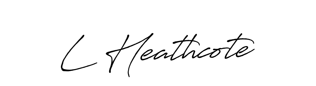 Once you've used our free online signature maker to create your best signature Antro_Vectra_Bolder style, it's time to enjoy all of the benefits that L Heathcote name signing documents. L Heathcote signature style 7 images and pictures png