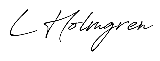 Get an exclusive digital autograph for L Holmgren. The Antro_Vectra_Bolder typeface captures the charm of real penmanship on paper. L Holmgren signature style 7 images and pictures png