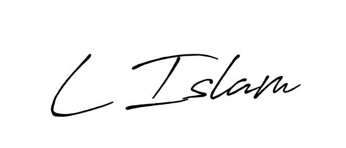 Make a beautiful signature design for name L Islam. Use this online signature maker to create a handwritten signature for free. L Islam signature style 7 images and pictures png