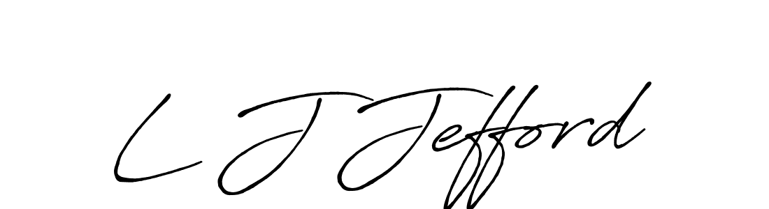 How to make L J Jefford signature? Antro_Vectra_Bolder is a professional autograph style. Create handwritten signature for L J Jefford name. L J Jefford signature style 7 images and pictures png
