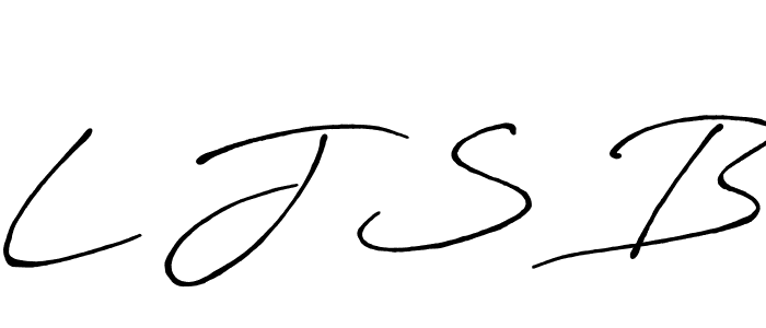 How to make L J S B signature? Antro_Vectra_Bolder is a professional autograph style. Create handwritten signature for L J S B name. L J S B signature style 7 images and pictures png