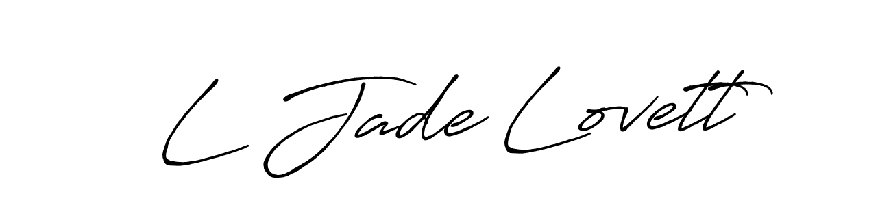 This is the best signature style for the L Jade Lovett name. Also you like these signature font (Antro_Vectra_Bolder). Mix name signature. L Jade Lovett signature style 7 images and pictures png