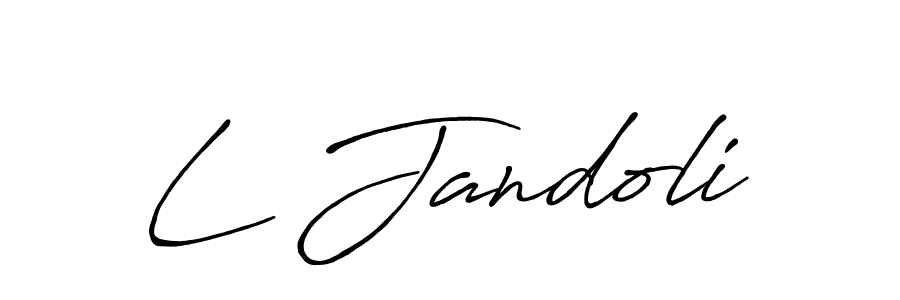 Best and Professional Signature Style for L Jandoli. Antro_Vectra_Bolder Best Signature Style Collection. L Jandoli signature style 7 images and pictures png