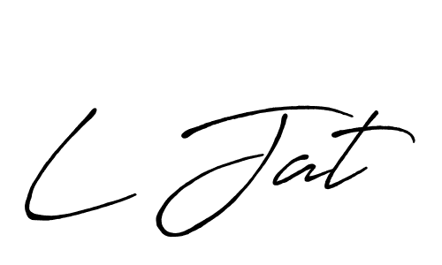 Also You can easily find your signature by using the search form. We will create L Jat name handwritten signature images for you free of cost using Antro_Vectra_Bolder sign style. L Jat signature style 7 images and pictures png