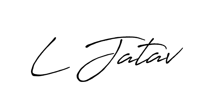 Also we have L Jatav name is the best signature style. Create professional handwritten signature collection using Antro_Vectra_Bolder autograph style. L Jatav signature style 7 images and pictures png