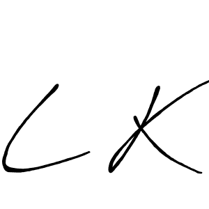 It looks lik you need a new signature style for name L K. Design unique handwritten (Antro_Vectra_Bolder) signature with our free signature maker in just a few clicks. L K signature style 7 images and pictures png