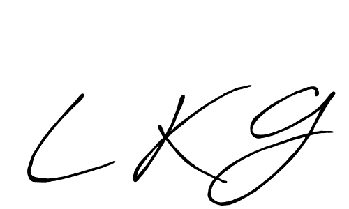 Similarly Antro_Vectra_Bolder is the best handwritten signature design. Signature creator online .You can use it as an online autograph creator for name L K G. L K G signature style 7 images and pictures png