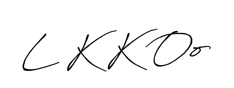 Design your own signature with our free online signature maker. With this signature software, you can create a handwritten (Antro_Vectra_Bolder) signature for name L K K Oo. L K K Oo signature style 7 images and pictures png