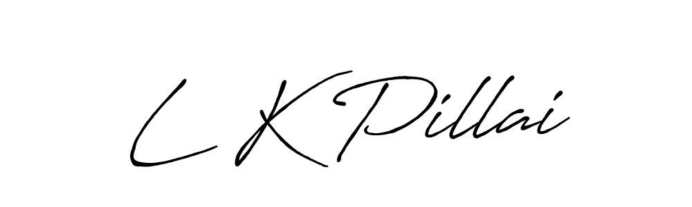 It looks lik you need a new signature style for name L K Pillai. Design unique handwritten (Antro_Vectra_Bolder) signature with our free signature maker in just a few clicks. L K Pillai signature style 7 images and pictures png