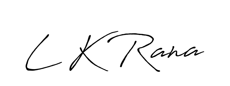 Make a beautiful signature design for name L K Rana. Use this online signature maker to create a handwritten signature for free. L K Rana signature style 7 images and pictures png