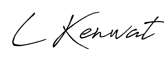 You should practise on your own different ways (Antro_Vectra_Bolder) to write your name (L Kenwat) in signature. Don't let someone else do it for you. L Kenwat signature style 7 images and pictures png