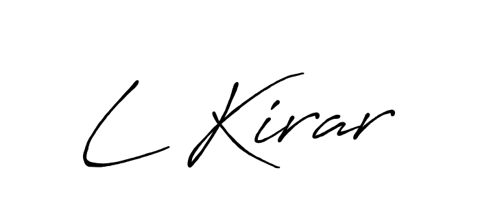 Make a beautiful signature design for name L Kirar. Use this online signature maker to create a handwritten signature for free. L Kirar signature style 7 images and pictures png