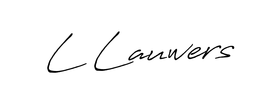 L Lauwers stylish signature style. Best Handwritten Sign (Antro_Vectra_Bolder) for my name. Handwritten Signature Collection Ideas for my name L Lauwers. L Lauwers signature style 7 images and pictures png
