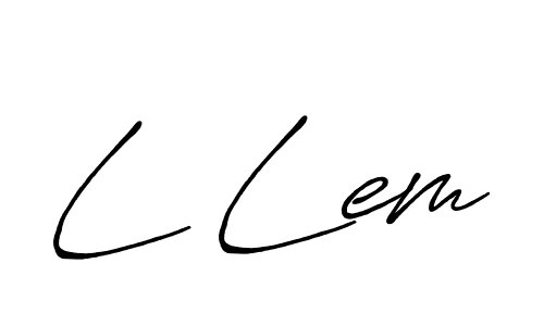 Also You can easily find your signature by using the search form. We will create L Lem name handwritten signature images for you free of cost using Antro_Vectra_Bolder sign style. L Lem signature style 7 images and pictures png