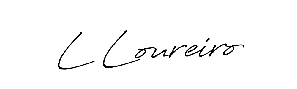 Also we have L Loureiro name is the best signature style. Create professional handwritten signature collection using Antro_Vectra_Bolder autograph style. L Loureiro signature style 7 images and pictures png