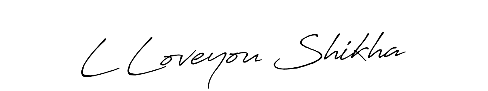 Also You can easily find your signature by using the search form. We will create L Loveyou Shikha name handwritten signature images for you free of cost using Antro_Vectra_Bolder sign style. L Loveyou Shikha signature style 7 images and pictures png