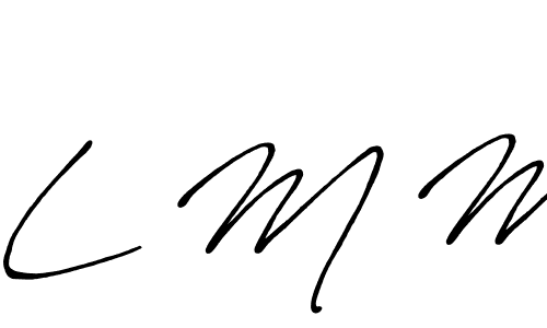 Also You can easily find your signature by using the search form. We will create L M M name handwritten signature images for you free of cost using Antro_Vectra_Bolder sign style. L M M signature style 7 images and pictures png