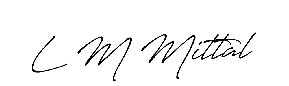 Similarly Antro_Vectra_Bolder is the best handwritten signature design. Signature creator online .You can use it as an online autograph creator for name L M Mittal. L M Mittal signature style 7 images and pictures png