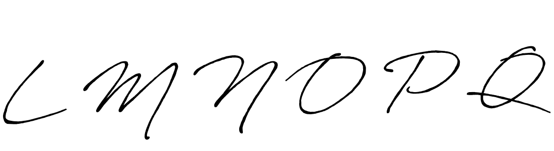 Also You can easily find your signature by using the search form. We will create L M N O P Q name handwritten signature images for you free of cost using Antro_Vectra_Bolder sign style. L M N O P Q signature style 7 images and pictures png