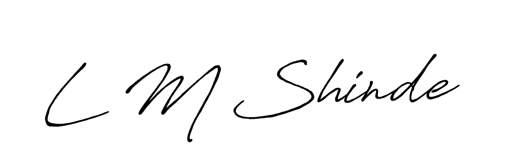 Once you've used our free online signature maker to create your best signature Antro_Vectra_Bolder style, it's time to enjoy all of the benefits that L M Shinde name signing documents. L M Shinde signature style 7 images and pictures png