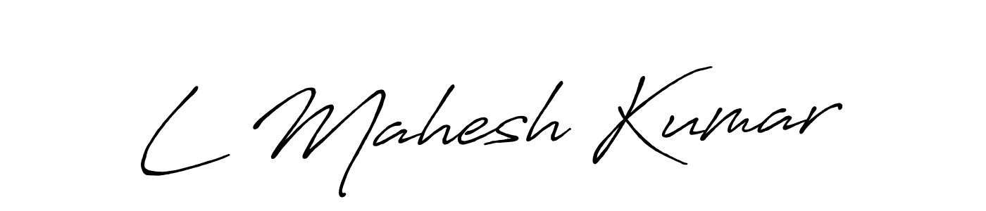 How to Draw L Mahesh Kumar signature style? Antro_Vectra_Bolder is a latest design signature styles for name L Mahesh Kumar. L Mahesh Kumar signature style 7 images and pictures png