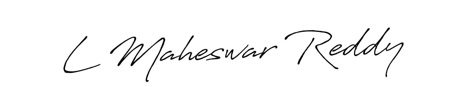 This is the best signature style for the L Maheswar Reddy name. Also you like these signature font (Antro_Vectra_Bolder). Mix name signature. L Maheswar Reddy signature style 7 images and pictures png