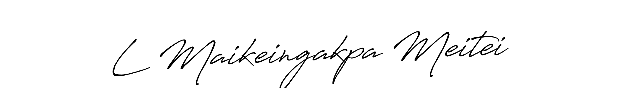 Create a beautiful signature design for name L Maikeingakpa Meitei. With this signature (Antro_Vectra_Bolder) fonts, you can make a handwritten signature for free. L Maikeingakpa Meitei signature style 7 images and pictures png