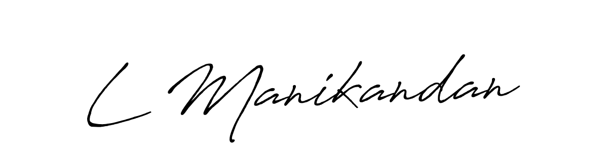 Also we have L Manikandan name is the best signature style. Create professional handwritten signature collection using Antro_Vectra_Bolder autograph style. L Manikandan signature style 7 images and pictures png