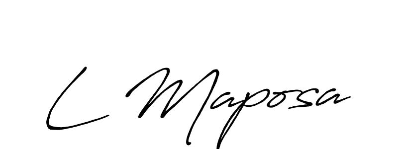 Once you've used our free online signature maker to create your best signature Antro_Vectra_Bolder style, it's time to enjoy all of the benefits that L Maposa name signing documents. L Maposa signature style 7 images and pictures png