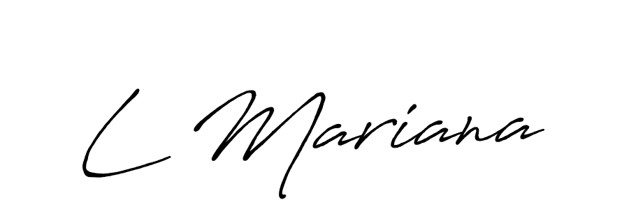 Here are the top 10 professional signature styles for the name L Mariana. These are the best autograph styles you can use for your name. L Mariana signature style 7 images and pictures png