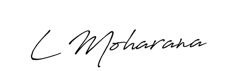 Here are the top 10 professional signature styles for the name L Moharana. These are the best autograph styles you can use for your name. L Moharana signature style 7 images and pictures png