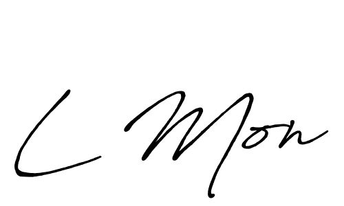 You should practise on your own different ways (Antro_Vectra_Bolder) to write your name (L Mon) in signature. don't let someone else do it for you. L Mon signature style 7 images and pictures png
