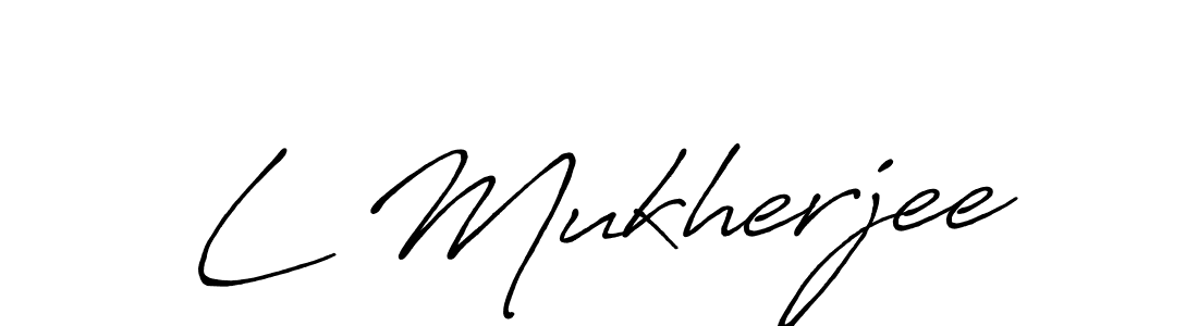 Make a beautiful signature design for name L Mukherjee. Use this online signature maker to create a handwritten signature for free. L Mukherjee signature style 7 images and pictures png