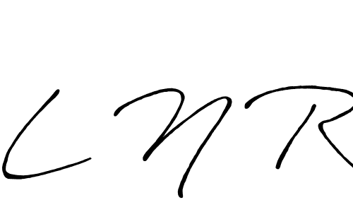 Use a signature maker to create a handwritten signature online. With this signature software, you can design (Antro_Vectra_Bolder) your own signature for name L N R. L N R signature style 7 images and pictures png