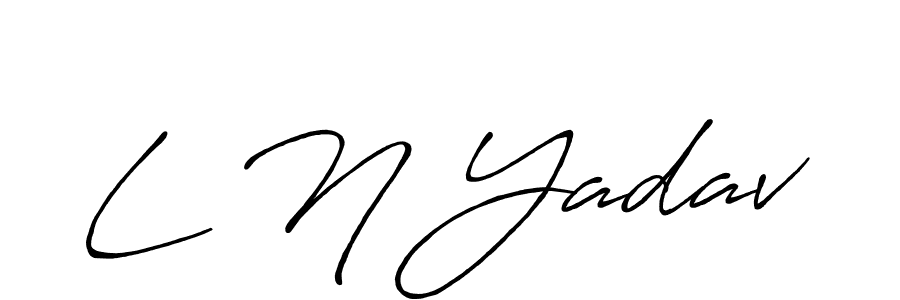 Make a beautiful signature design for name L N Yadav. Use this online signature maker to create a handwritten signature for free. L N Yadav signature style 7 images and pictures png