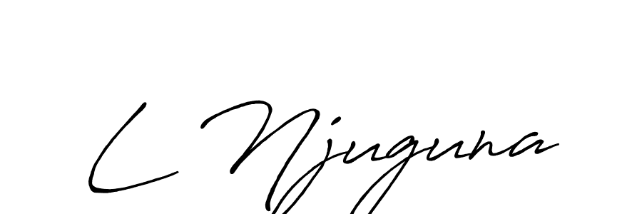 You should practise on your own different ways (Antro_Vectra_Bolder) to write your name (L Njuguna) in signature. don't let someone else do it for you. L Njuguna signature style 7 images and pictures png