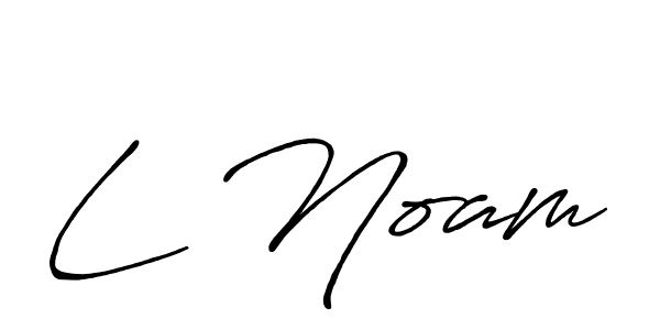 How to make L Noam signature? Antro_Vectra_Bolder is a professional autograph style. Create handwritten signature for L Noam name. L Noam signature style 7 images and pictures png