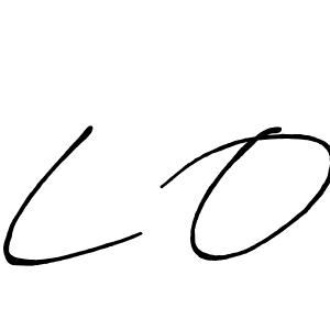 Design your own signature with our free online signature maker. With this signature software, you can create a handwritten (Antro_Vectra_Bolder) signature for name L O. L O signature style 7 images and pictures png