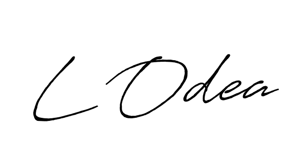 Also You can easily find your signature by using the search form. We will create L Odea name handwritten signature images for you free of cost using Antro_Vectra_Bolder sign style. L Odea signature style 7 images and pictures png