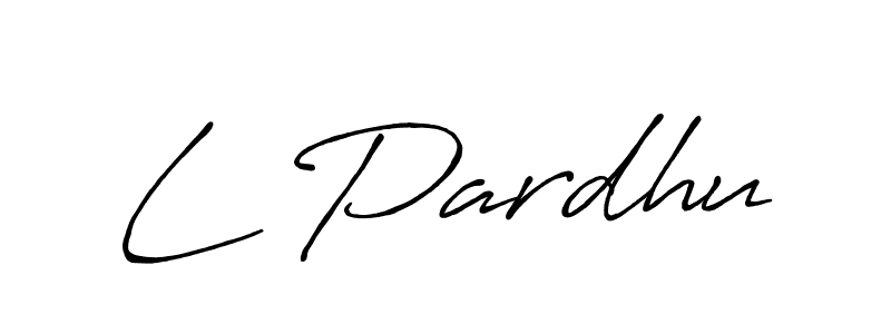 Make a beautiful signature design for name L Pardhu. Use this online signature maker to create a handwritten signature for free. L Pardhu signature style 7 images and pictures png