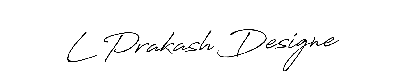 L Prakash Designe stylish signature style. Best Handwritten Sign (Antro_Vectra_Bolder) for my name. Handwritten Signature Collection Ideas for my name L Prakash Designe. L Prakash Designe signature style 7 images and pictures png