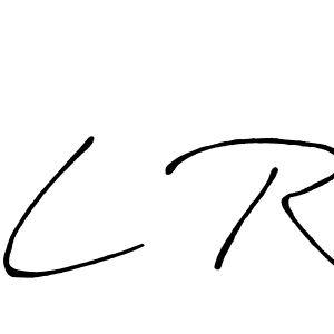 Design your own signature with our free online signature maker. With this signature software, you can create a handwritten (Antro_Vectra_Bolder) signature for name L R. L R signature style 7 images and pictures png