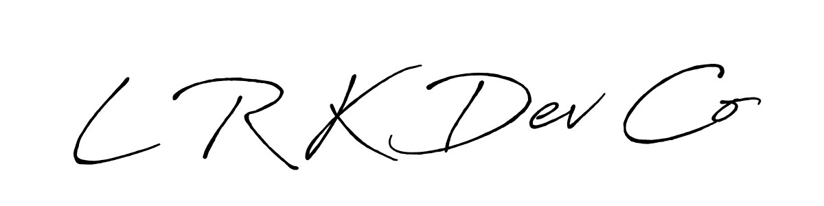 L R K Dev Co stylish signature style. Best Handwritten Sign (Antro_Vectra_Bolder) for my name. Handwritten Signature Collection Ideas for my name L R K Dev Co. L R K Dev Co signature style 7 images and pictures png