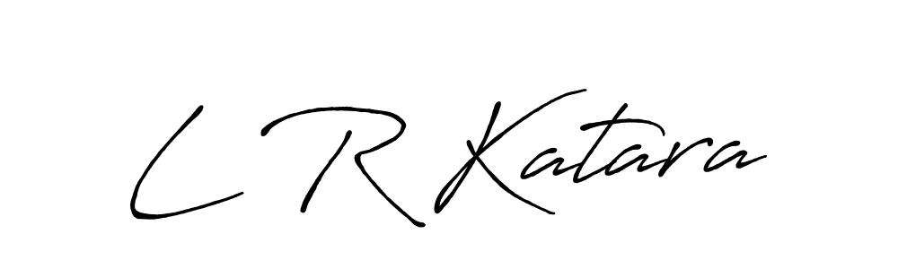 You should practise on your own different ways (Antro_Vectra_Bolder) to write your name (L R Katara) in signature. don't let someone else do it for you. L R Katara signature style 7 images and pictures png