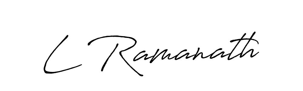 How to make L Ramanath signature? Antro_Vectra_Bolder is a professional autograph style. Create handwritten signature for L Ramanath name. L Ramanath signature style 7 images and pictures png