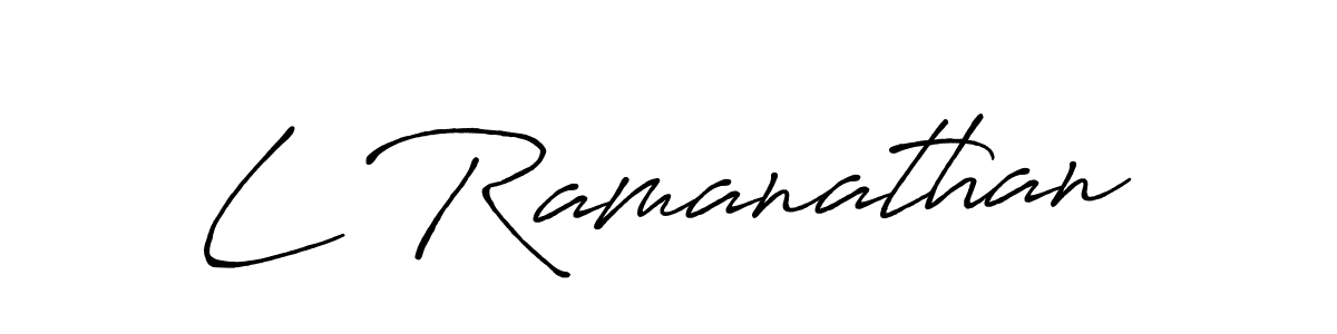 It looks lik you need a new signature style for name L Ramanathan. Design unique handwritten (Antro_Vectra_Bolder) signature with our free signature maker in just a few clicks. L Ramanathan signature style 7 images and pictures png