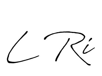 Once you've used our free online signature maker to create your best signature Antro_Vectra_Bolder style, it's time to enjoy all of the benefits that L Ri name signing documents. L Ri signature style 7 images and pictures png