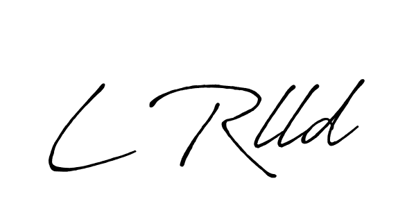 Create a beautiful signature design for name L Rlld. With this signature (Antro_Vectra_Bolder) fonts, you can make a handwritten signature for free. L Rlld signature style 7 images and pictures png