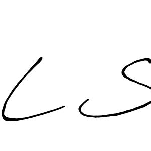 The best way (Antro_Vectra_Bolder) to make a short signature is to pick only two or three words in your name. The name L S include a total of six letters. For converting this name. L S signature style 7 images and pictures png