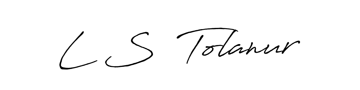 Once you've used our free online signature maker to create your best signature Antro_Vectra_Bolder style, it's time to enjoy all of the benefits that L S  Tolanur name signing documents. L S  Tolanur signature style 7 images and pictures png